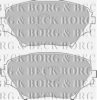 BORG & BECK BBP1803 Brake Pad Set, disc brake